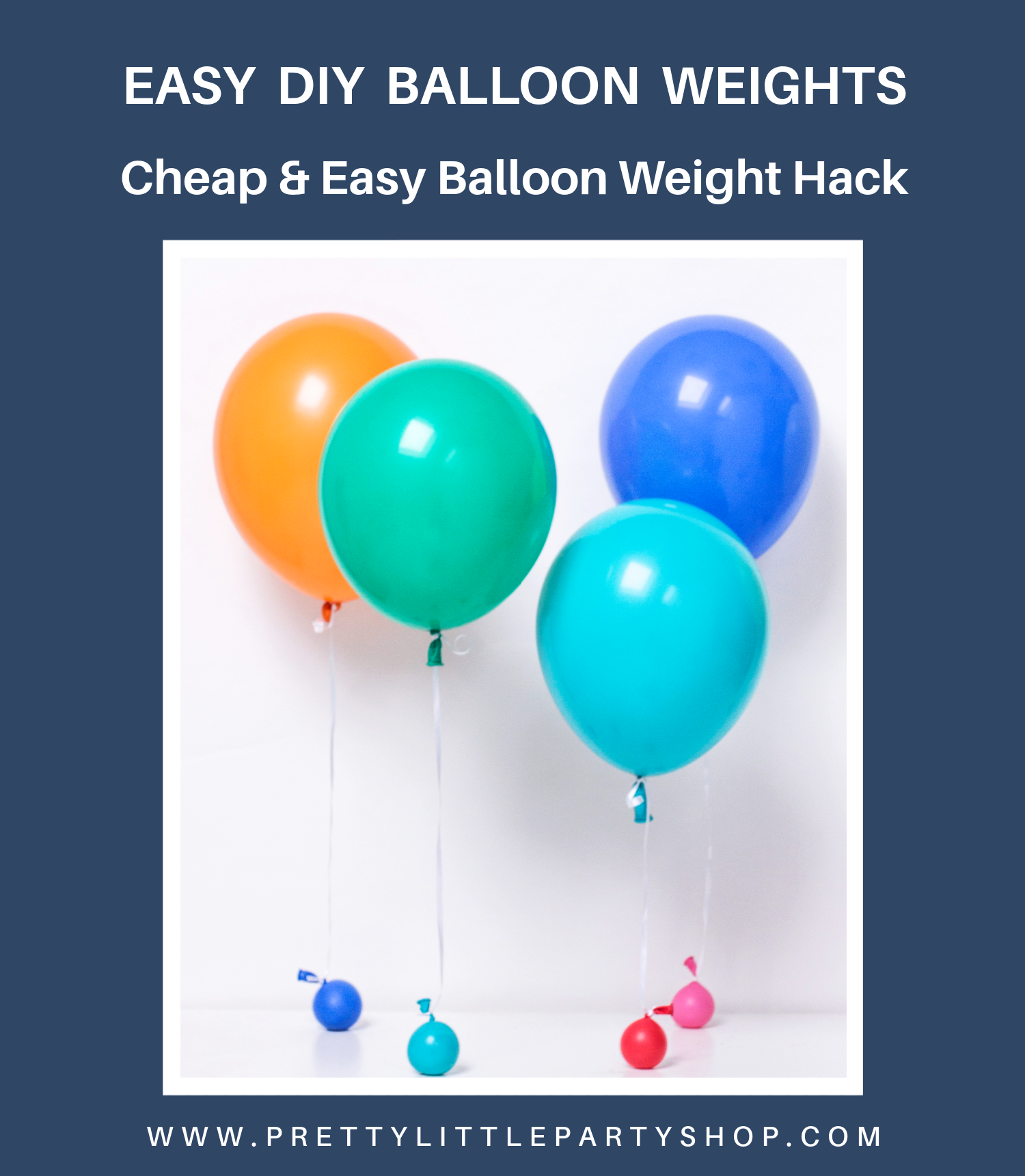 Easy cheap Balloon Weights Tutorial Balloonweight DIY Pretty