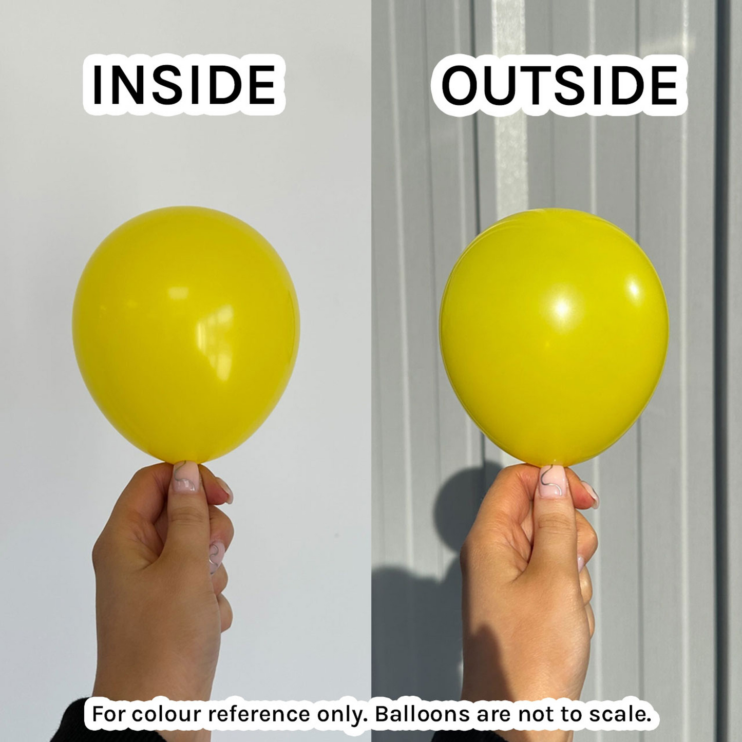 Yellow Latex Balloon - Real colour Image