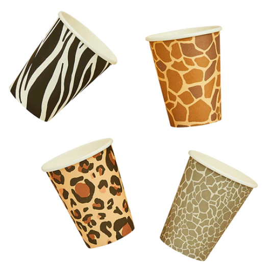 Animal Print Party Cups (8 Pack)