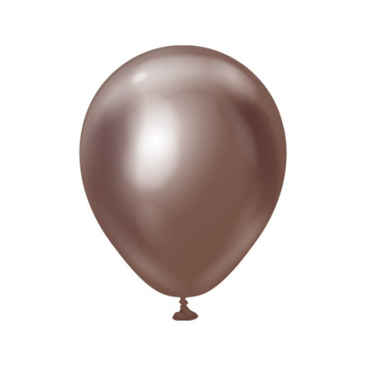Mini Mirror Balloons - Chocolate 5" (5 Pack)