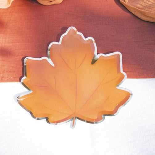 Maple Leaf Shape Paper Party Plates UK