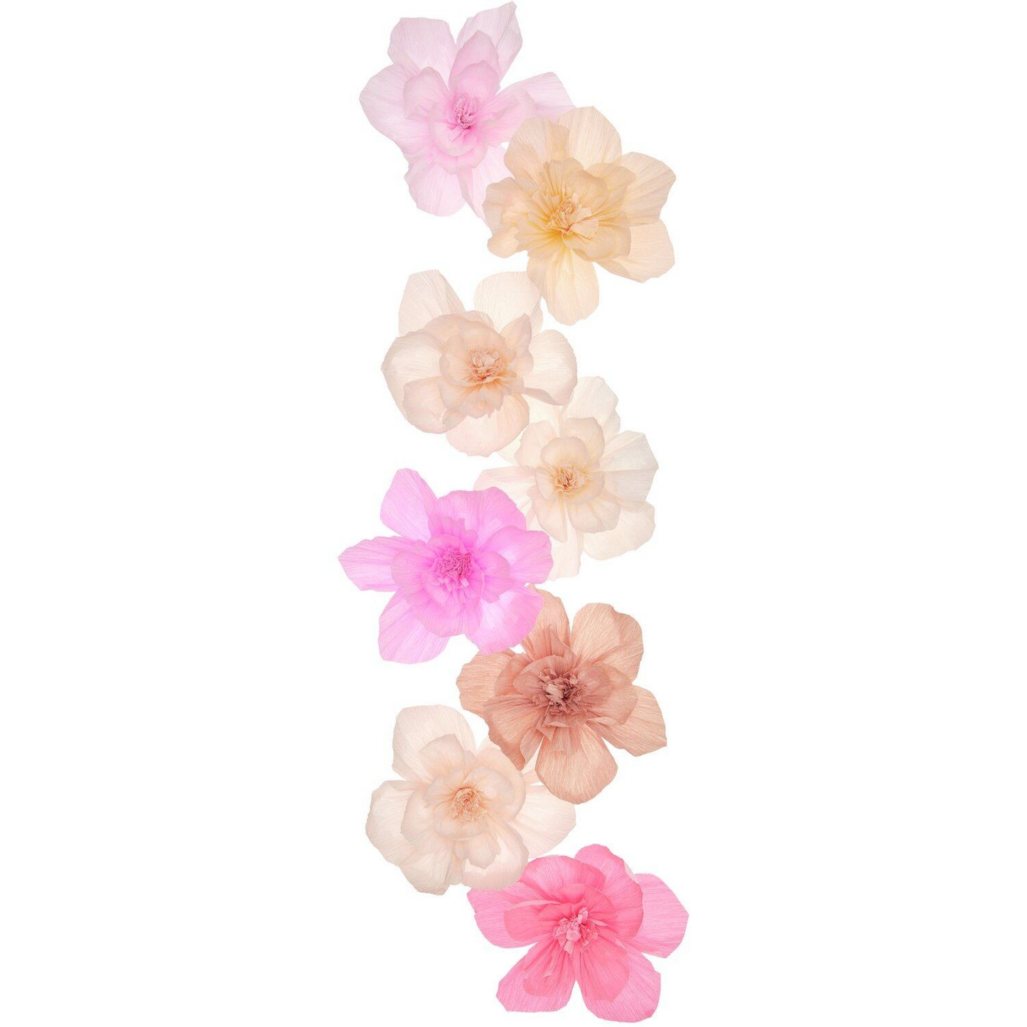 Beautiful Detailed Paper Flowers PInk Blush Roses