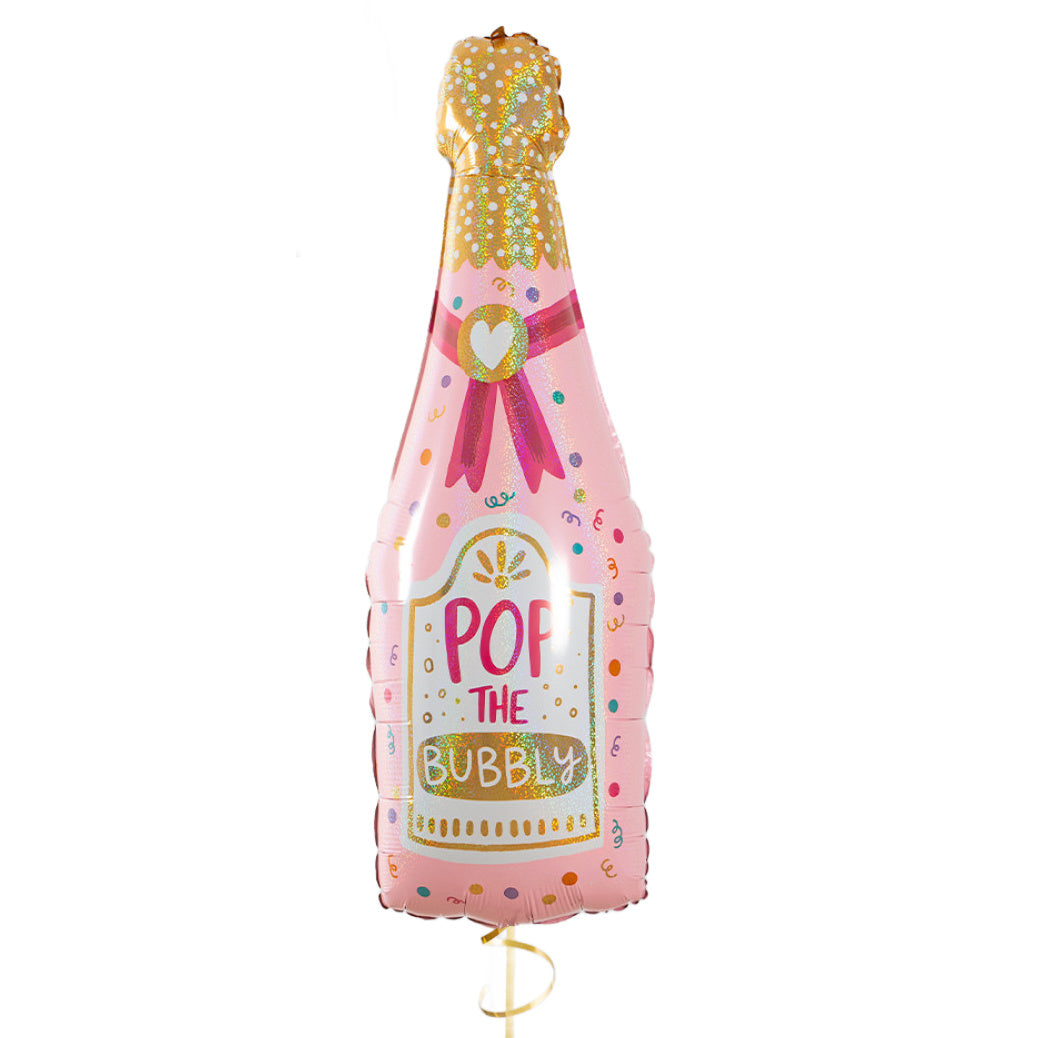 37" Champagne Bottle Foil Balloon | Hen Party & Celebration Decor