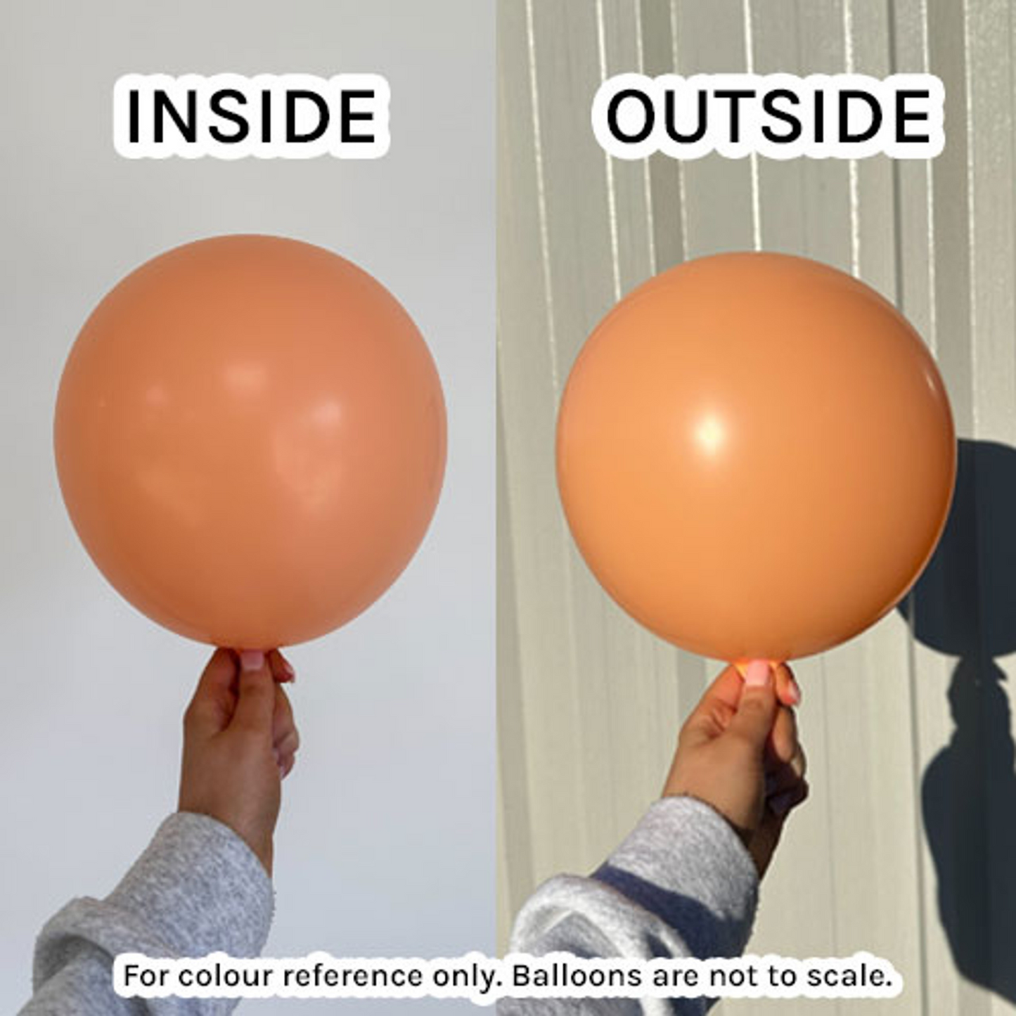 Real Life Colour Cheeky Peach Balloon