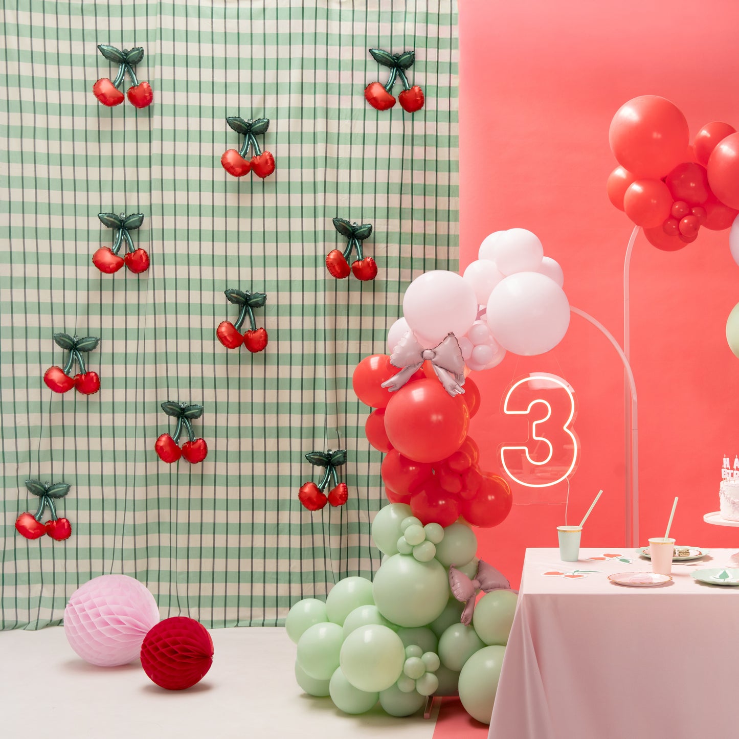 3 Pack Cherry Balloons