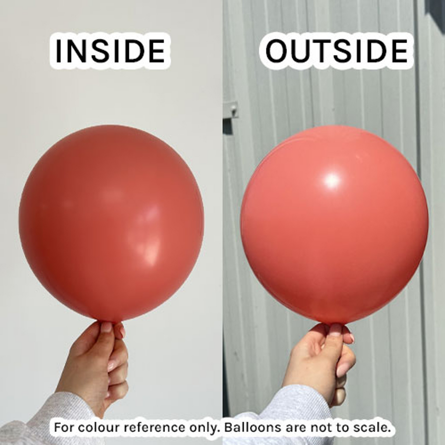 Coral Latex Balloon Real Life olour Image