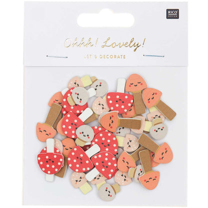 The cutest mushroom confetti. Perfect for crafting, embellishing, decorating and giving away.&nbsp;