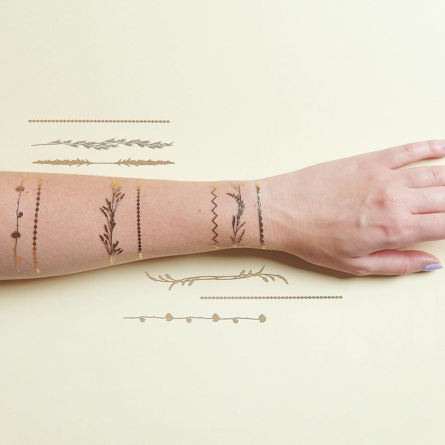 Festival Boho Temporary Tattoos with Gold Foil | Pretty Little Party Shop