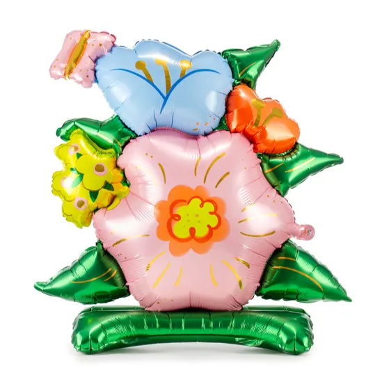 Standing Flower Display Balloon Air Fill no helium required