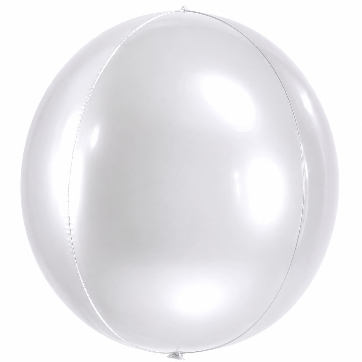 White Globe Foil Balloon 15" | Orb Balloon | Pretty Little Party Shop