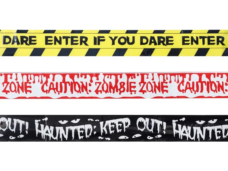 Halloween Warning Tape Set (Pack of 3)