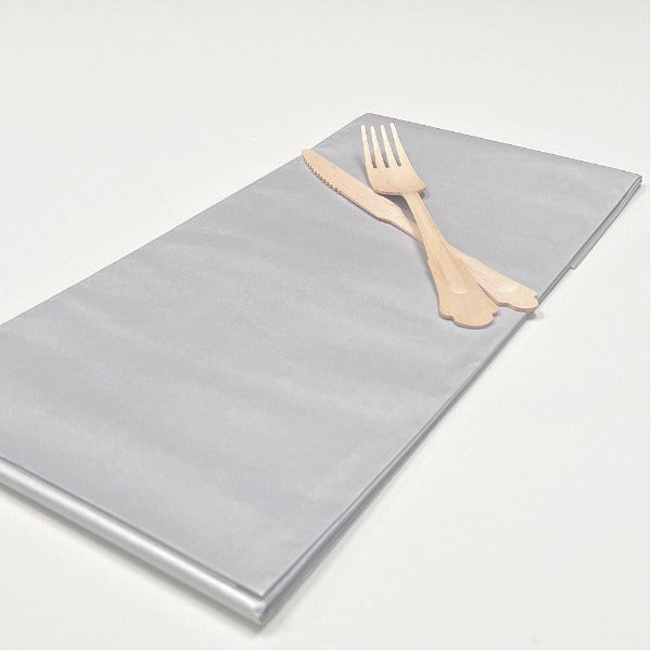 Graphite Silver Paper Tablecover