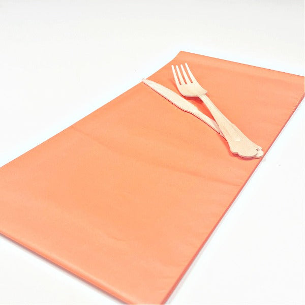 Large Pumpkin Orange Paper Tableloth