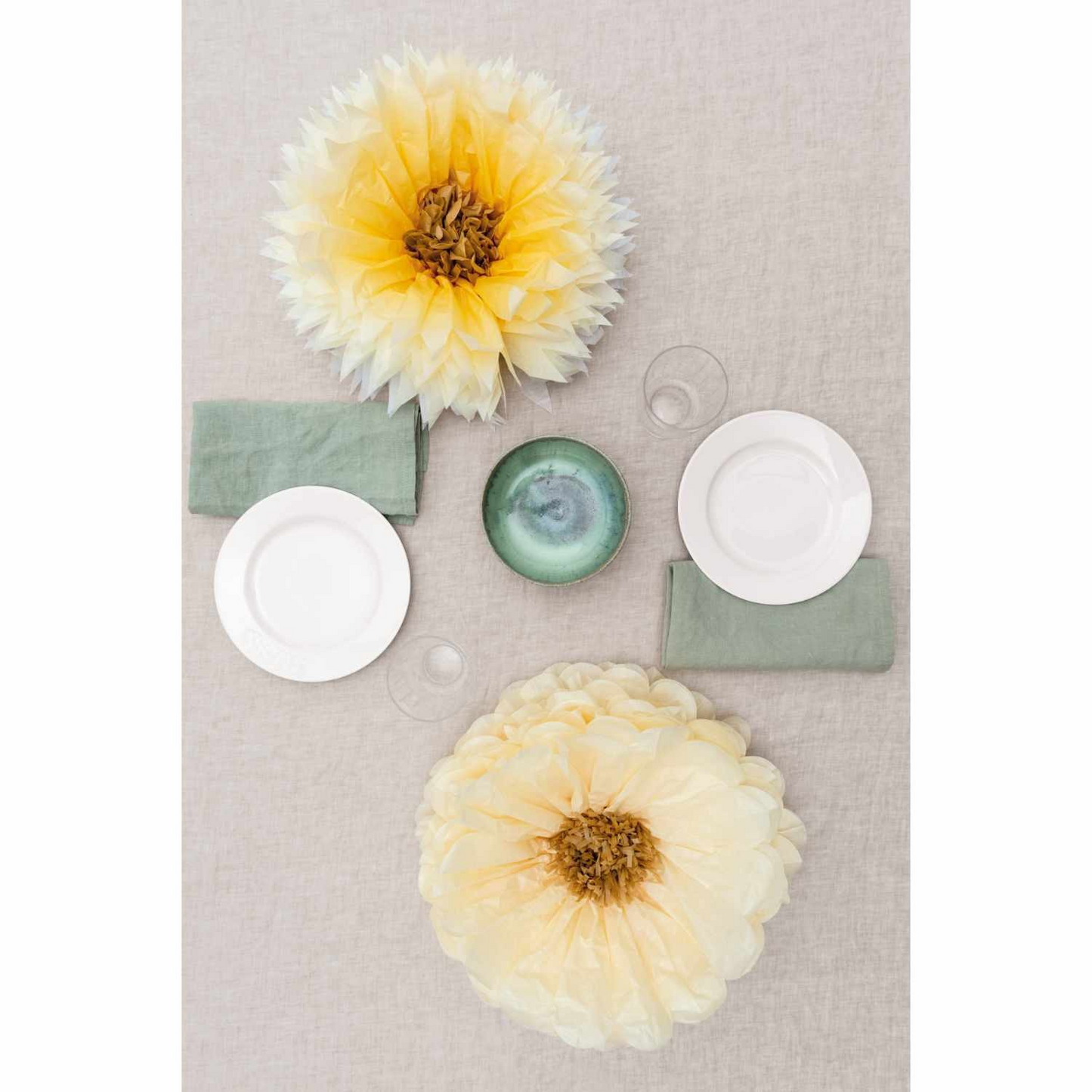 Calendula Paper Flowers - Large (2 Pack)