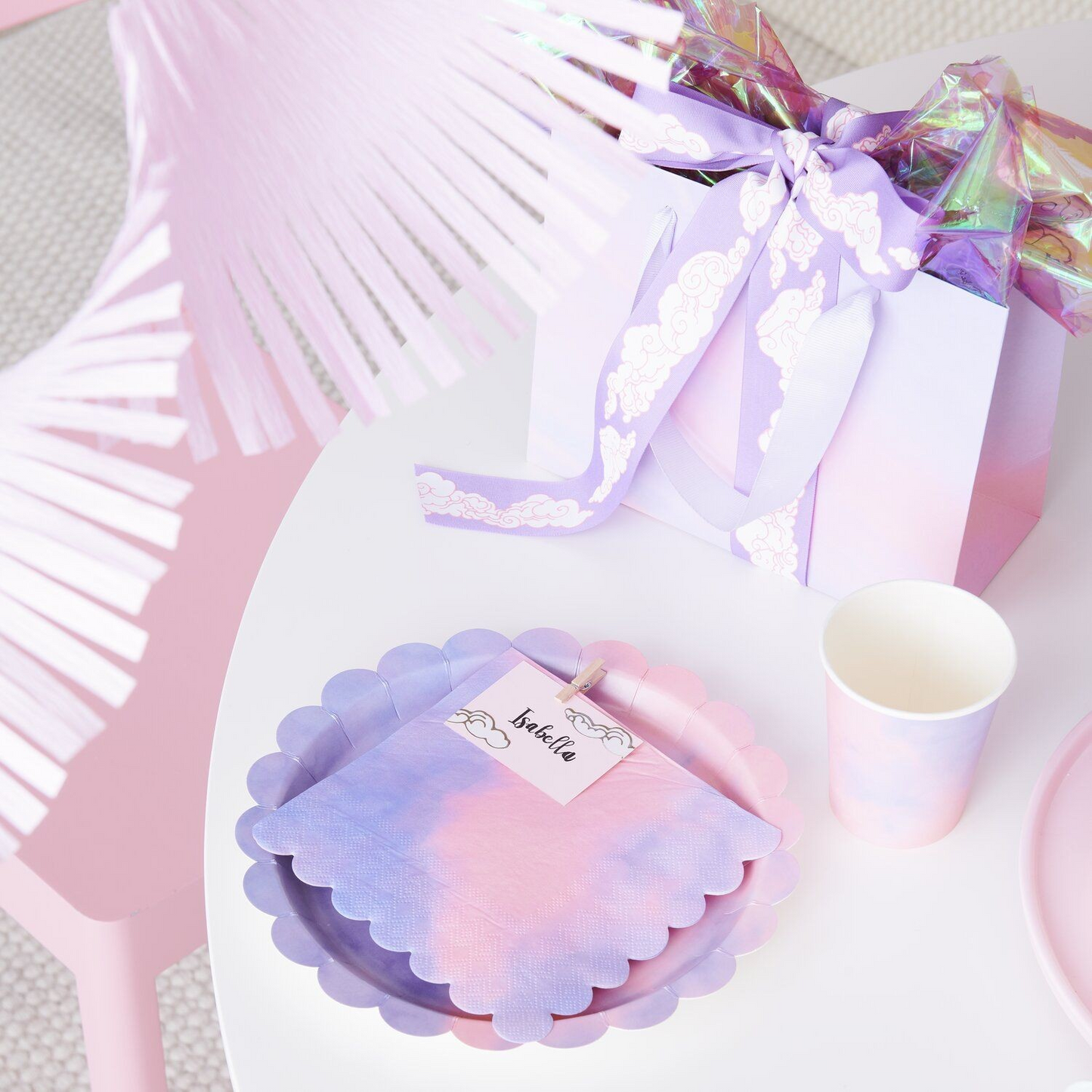 Marble Effect Party Tableware | Pastel Party Tableware UK