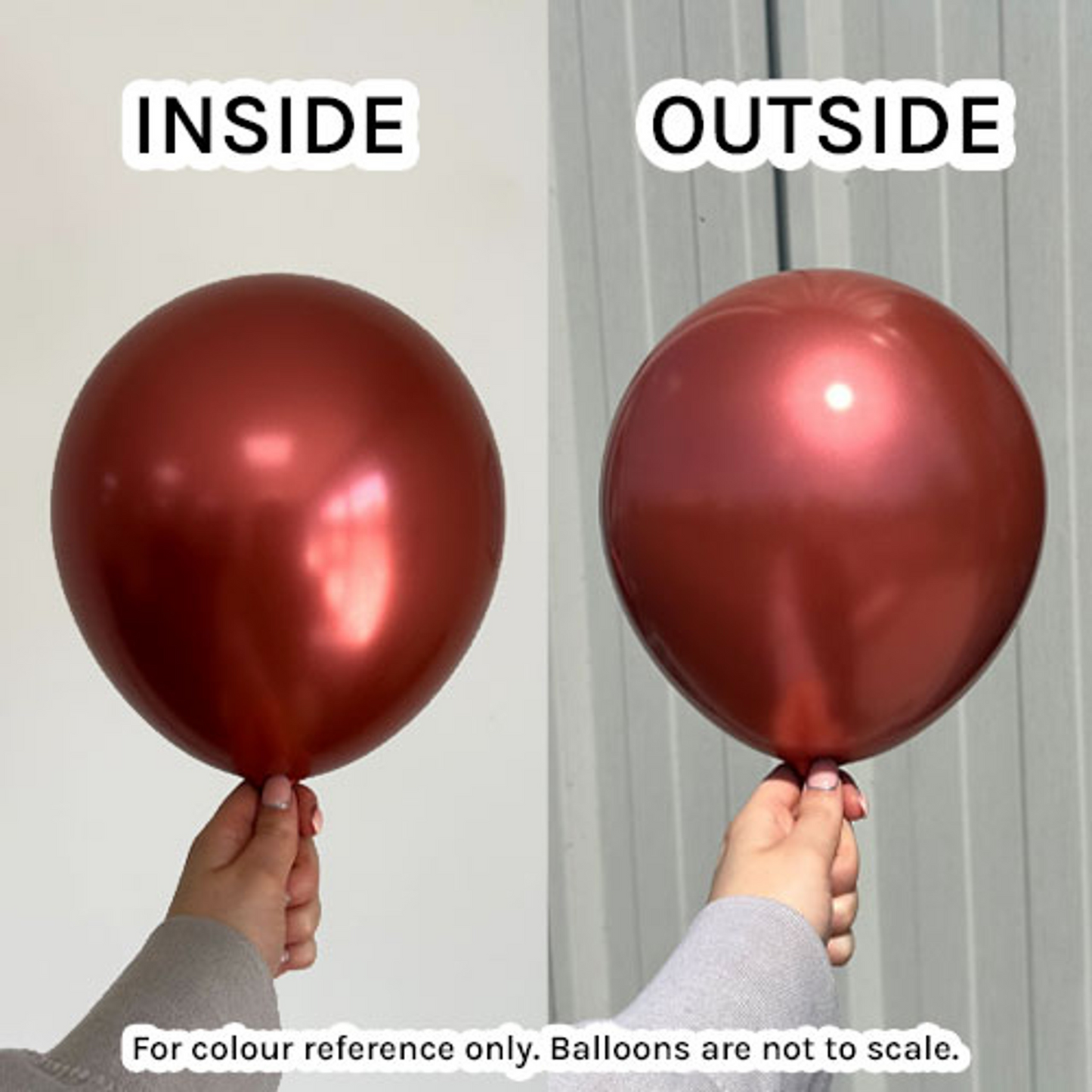 Mirror Red Kalisan Balloons | Real Life Colour Image
