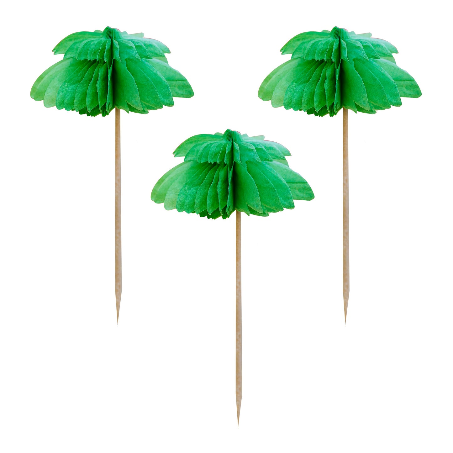 Palm Tree Honeycomb Cake Picks (6 Pack)