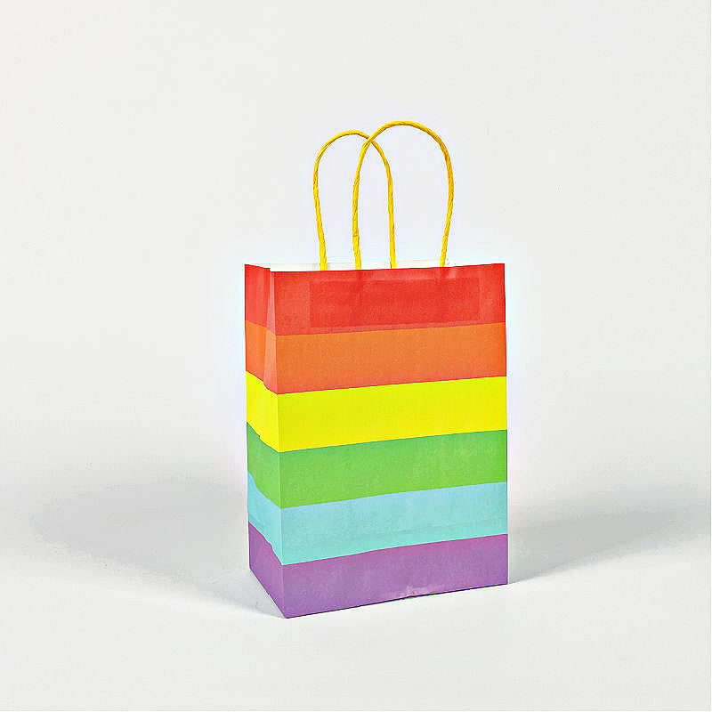 Rainbow Striped Party Bags UK