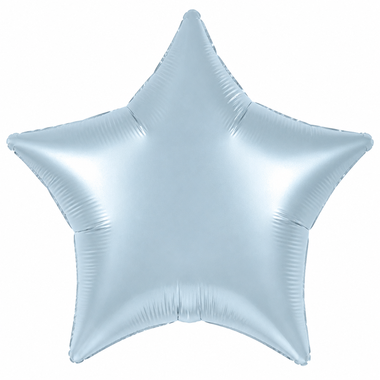 Star Foil Balloon - Pastel Blue Satin 18"