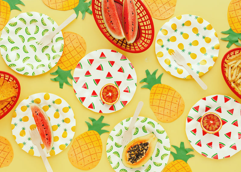 Pineapple Shaped Paper Napkins (20 Pack) | Tropical Summer Party Napkins