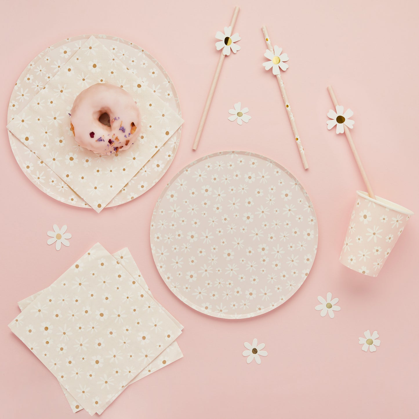 Daisy Print Party Tableware