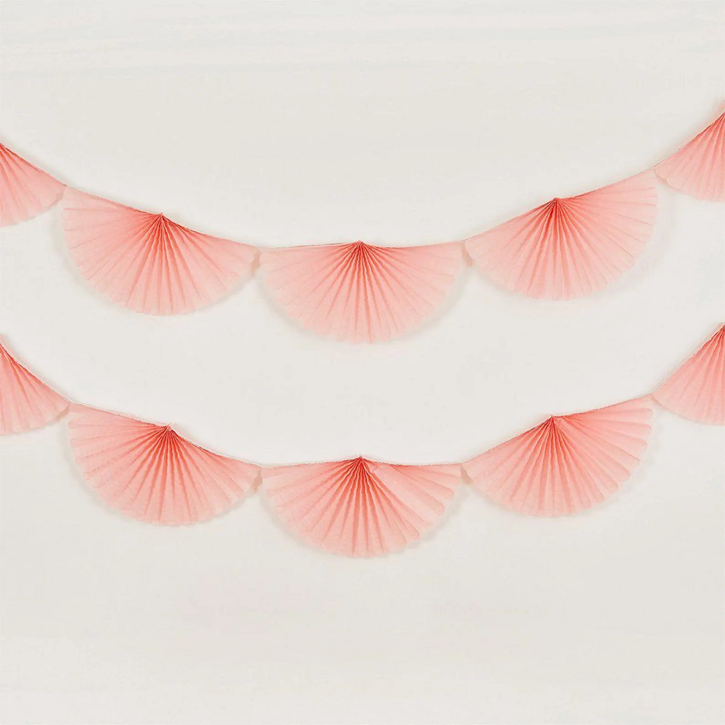 Pink Paper Fan Garland Party Decoration