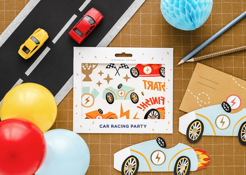 Racing Car Party Tattoos