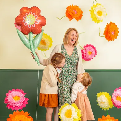 Springtime Paper Flower Decorations for Parties and Events