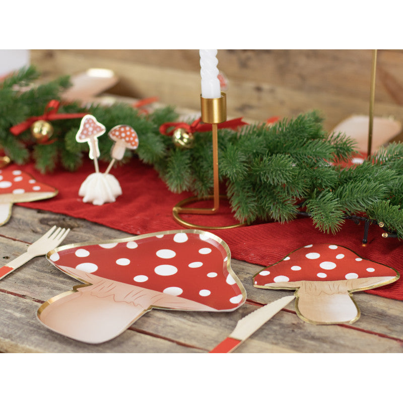 Mushroom Party Plates
