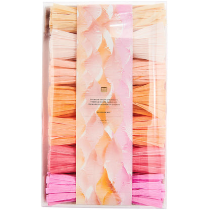 Blossom Twisty paper streamers can create beautiful ceiling decorations or a perfect party backdrop