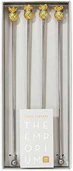 The Emporium Pineapple Drinks Stirrer (4 Pack)