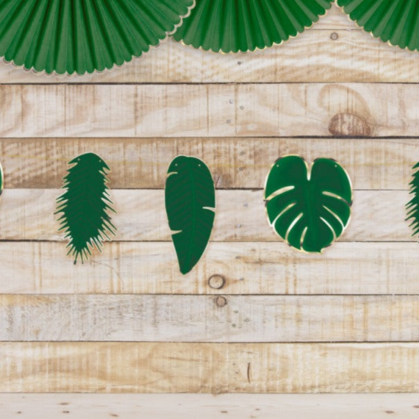 Tropical Gold Leaf Garland Decoration