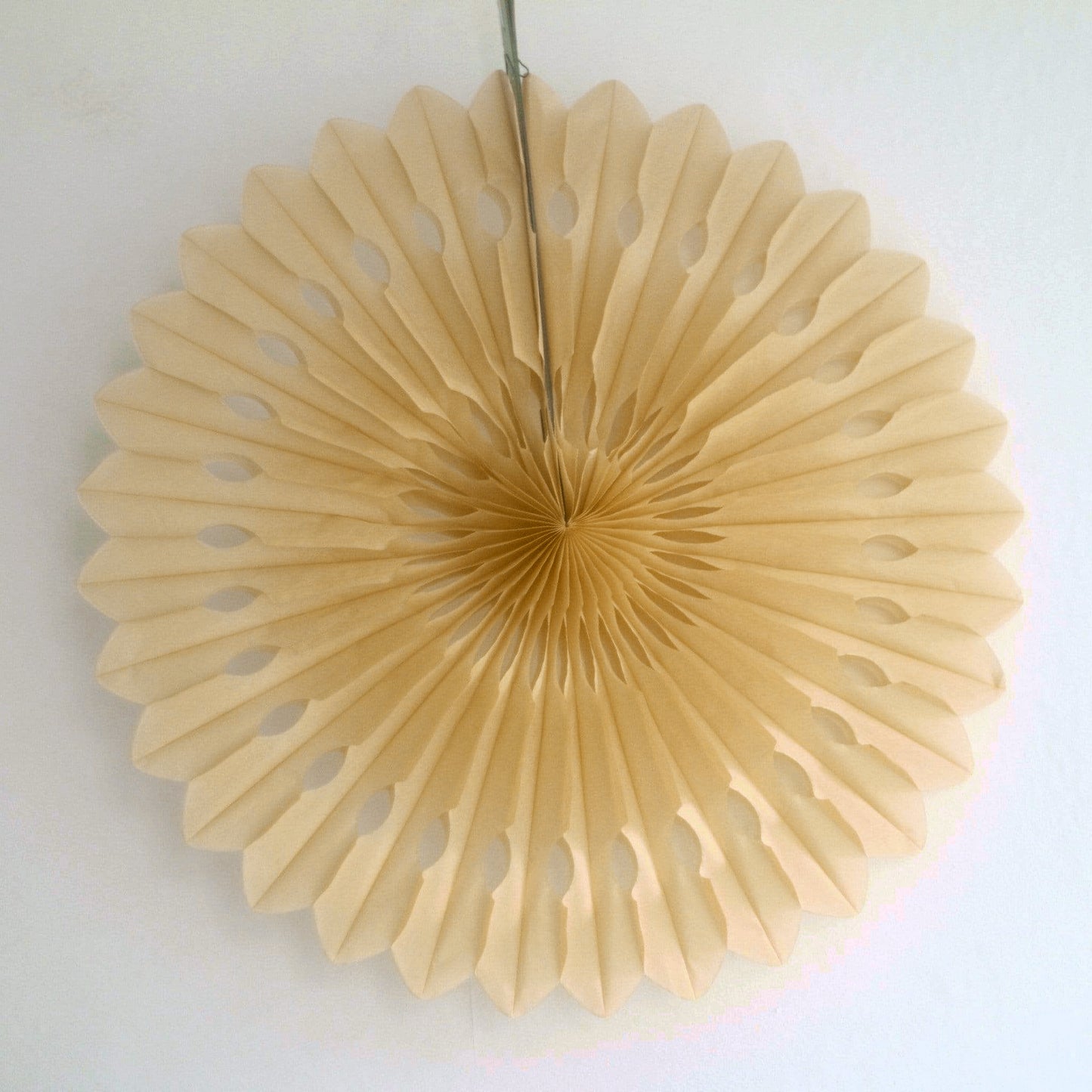 Large Paper Fan Gold