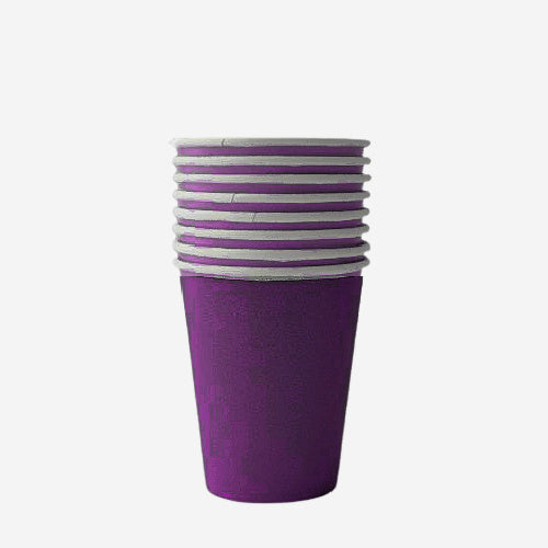 Deep Purple Paper Cups