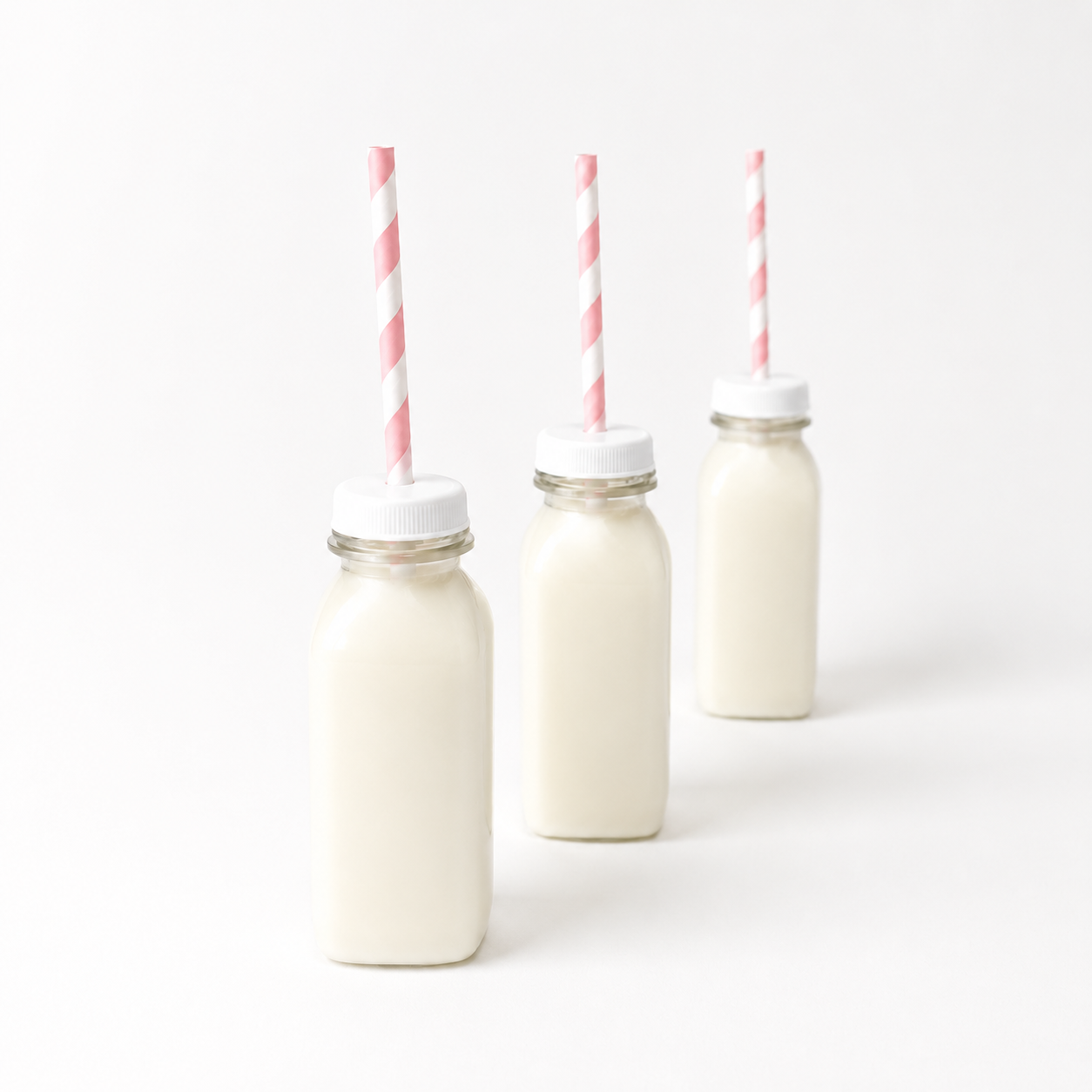 Square Mini Milk Bottles | Plastic Mini Bottles for Parties and Events bottles uk