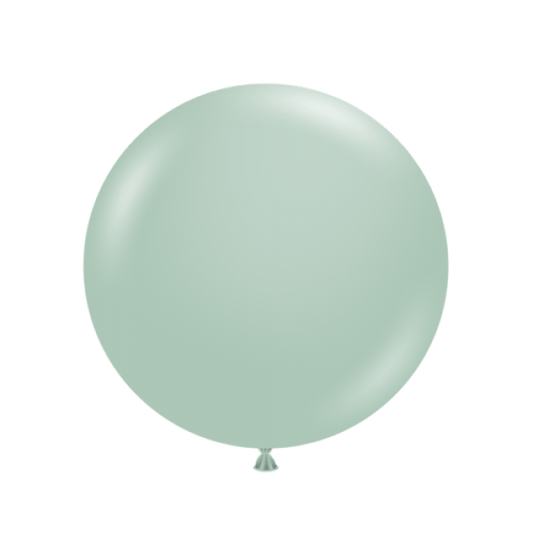 17" Empower Mint Round Latex Balloon | Tuftex Balloons UK TUFTEX