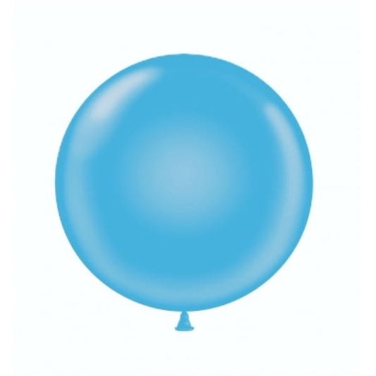 17" Robins Egg Blue Round Latex Balloon | Tuftex Balloons UK TUFTEX