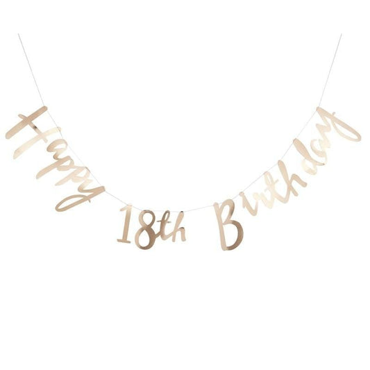 18th Birthday Bunting | Shop Eighteenth Birthday Decorations UK Ginger Ray