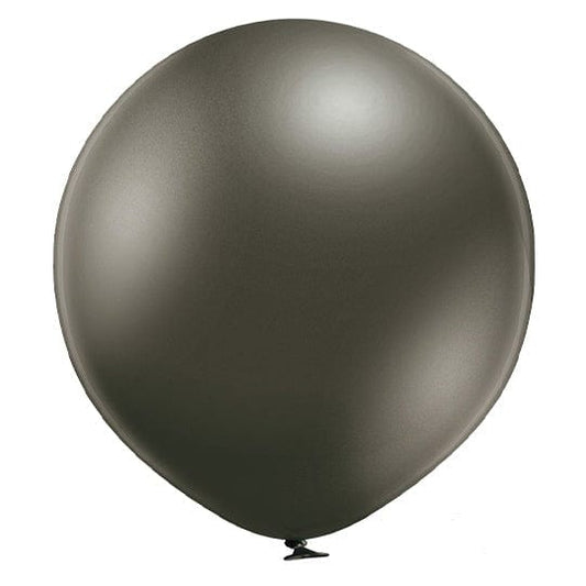24" 60cm Round Balloons | Grey Round Balloons | Belbal Balloons belbal