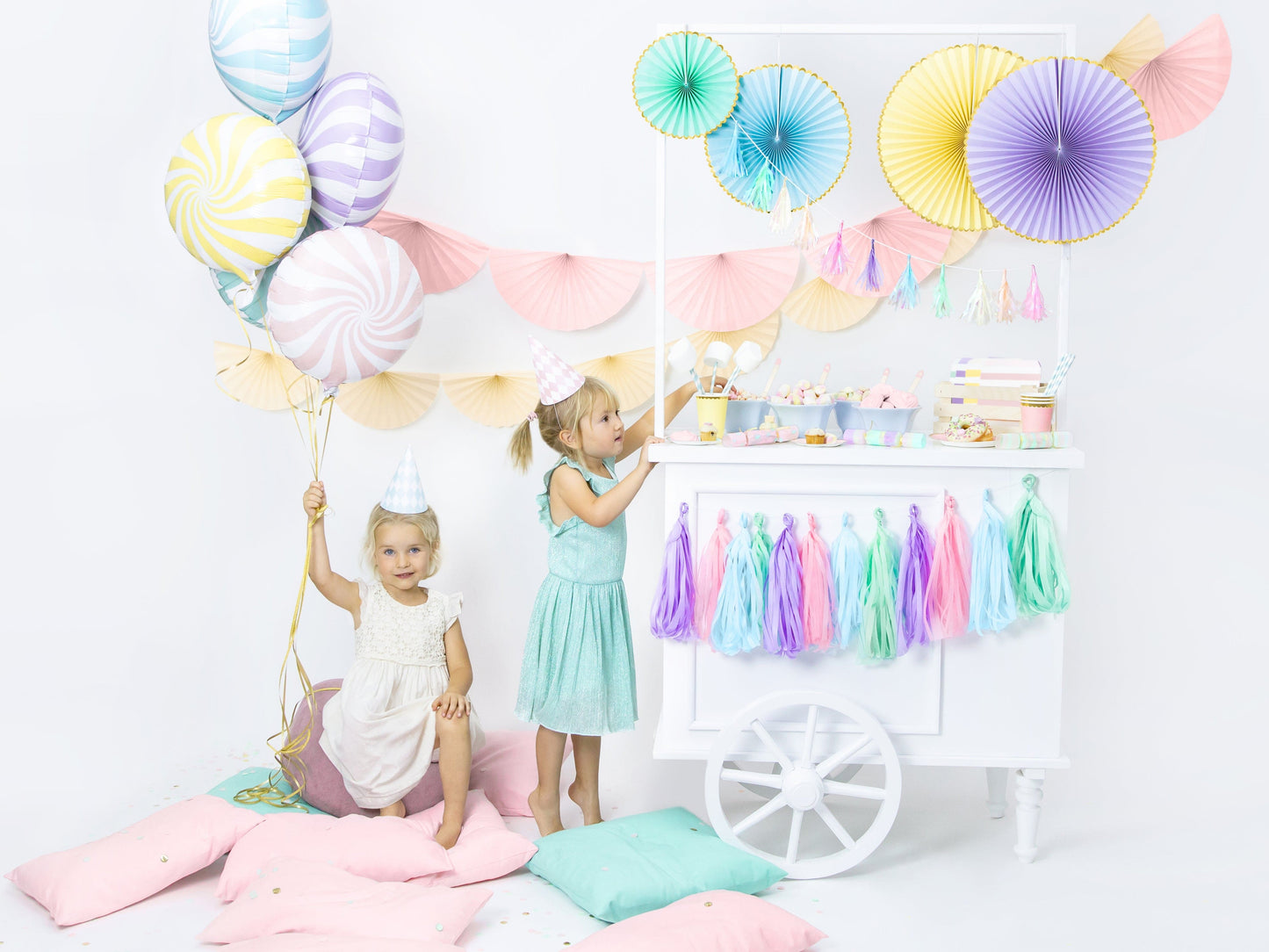 Paper Fan Decorations | Blush Pink Wedding Paper Decorations UK Party Deco