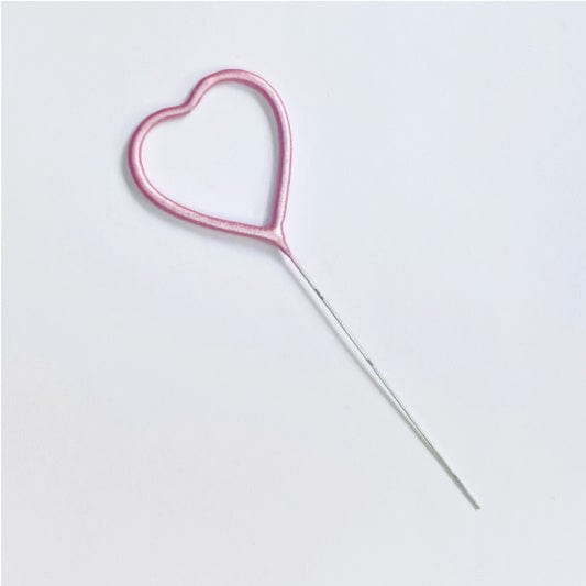 Pink Cake Sparkler Heart | Cake Candles and Sparklers Unique