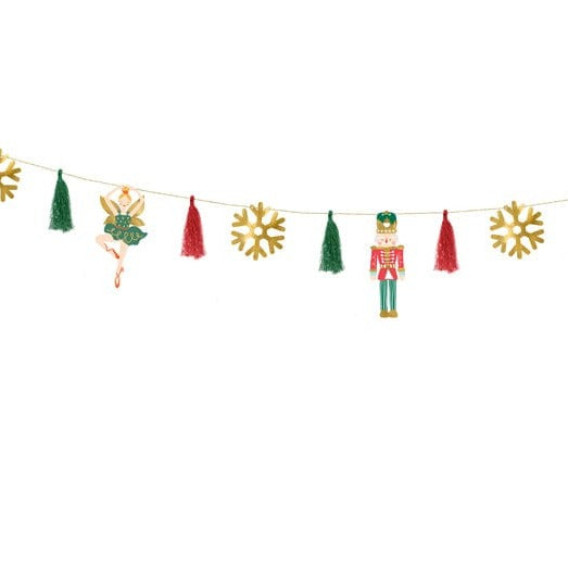 Christmas Tassel Garland in a Nutcracker Theme