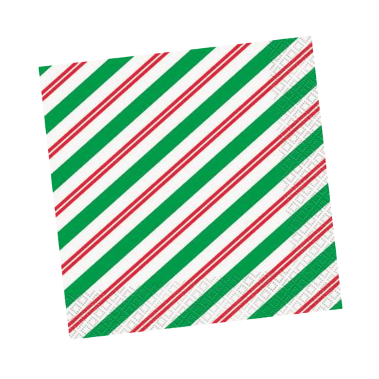 Christmas Peppermint Stripe napkins | Christmas Party Plates Unique