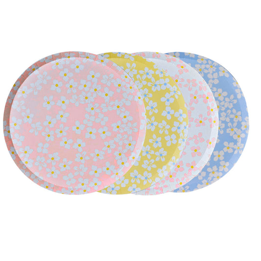 Daisy print Floral Party Plates for Easter | Ginger Ray
