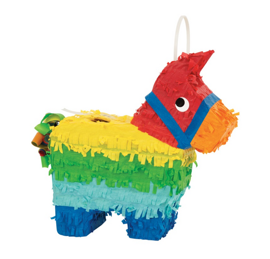 Small Rainbow Donkey Pinata