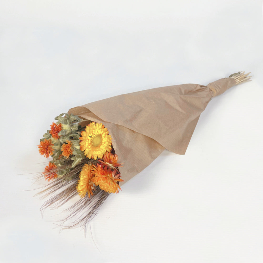 Dried Flowers in orange shades UK