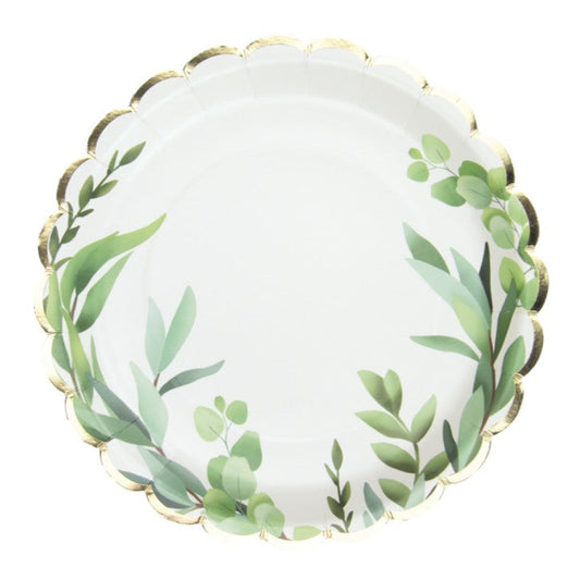 Eucalyptus Paper Plates | Wedding Tableware UK