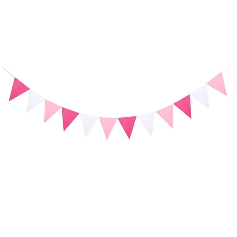 Felt Bunting | Pink Felt Party Garland | Eco Friendly