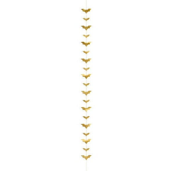 Gold Halloween Bat Garland Decoration