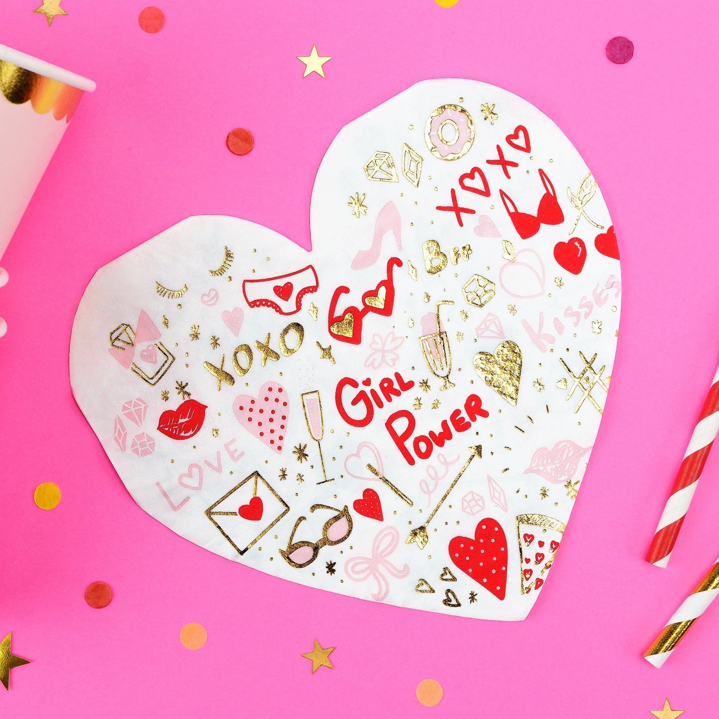 Girl Power Teen Party Napkins | Fun Hen Do Party Supplies Party Deco